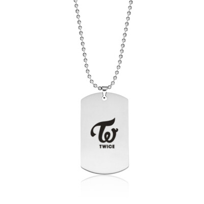 KPOP TWICE Stainless Steel Tag Signature Lettering Pendant Necklace Boys Girls Couple Necklace Hot Gifts for Fans
KPOP TWICE Stainless Steel Tag Signature Lettering Pendant Necklace Boys Girls Couple Necklace Hot Gifts for Fans