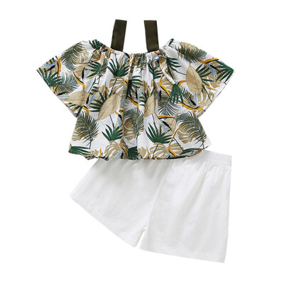 Baby Girl Shorts Sets 24 Months Summer Baby Girls Off-shoulder Leaves Print T-shirt TopsShorts Suits Casual Outfits Sets
Baby Girl Shorts Sets 24 Months Summer Baby Girls Off-shoulder Leaves Print T-shirt TopsShorts Suits Casual Outfits Sets