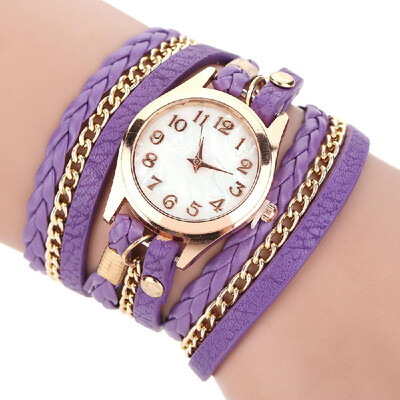 Luxury Vintage Leather Mujer Bracelet Watch Men Women Wristwatch Fashion Casual Analog Ladies Watches Relogio Weave Wrap Quartz Cl
Luxury Vintage Leather Mujer Bracelet Watch Men Women Wristwatch Fashion Casual Analog Ladies Watches Relogio Weave Wrap Quartz Cl