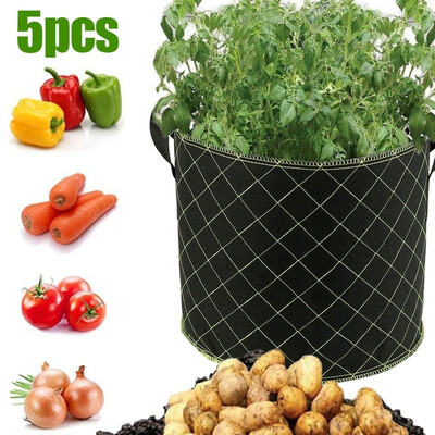 5Pcsset 7 Gallon Potato Planting Bag Breathable Eco-friendly Strawberry Plant Grow Bags
5Pcsset 7 Gallon Potato Planting Bag Breathable Eco-friendly Strawberry Plant Grow Bags