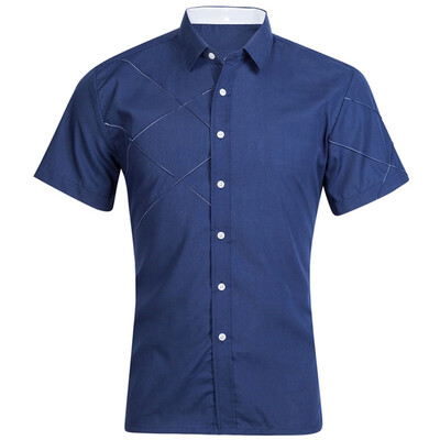 2018 Summer New Mens Shirt Fashion Brand Men Cotton Short Sleeves Dress Shirt Turn-down Collar Cardigan Shirt Men Clothes
2018 Summer New Mens Shirt Fashion Brand Men Cotton Short Sleeves Dress Shirt Turn-down Collar Cardigan Shirt Men Clothes