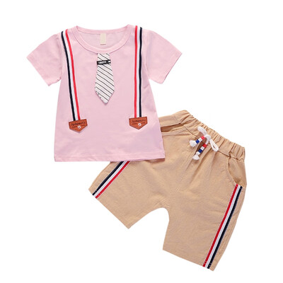 Baby Clothes Toddler Baby Boys 2pcs Summer Outfits Fake Tie Print T-shirt TopsShorts Casual Sets Baby Boy Clothes
Baby Clothes Toddler Baby Boys 2pcs Summer Outfits Fake Tie Print T-shirt TopsShorts Casual Sets Baby Boy Clothes