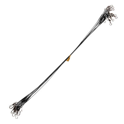 Lixada 10PCS High Strength Nylon-coated Stainless Steel Leader Fishing Trace Spinner Fishing Wire Rig with Snap&Swivels Fishin
Lixada 10PCS High Strength Nylon-coated Stainless Steel Leader Fishing Trace Spinner Fishing Wire Rig with Snap&Swivels Fishin