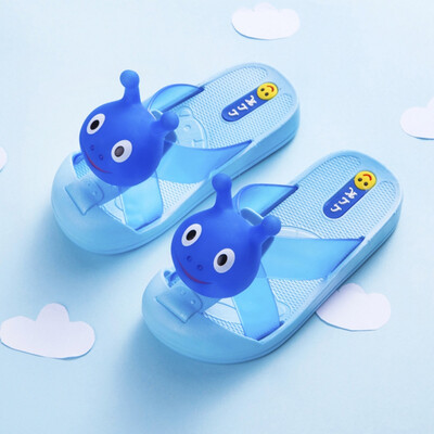 Boy Girl Cartoon Cat Shoes Summer Toddler Sandals Animal Kid Indoor Baby Flip Flops PVC Kawaii Infant Soft Beach Casual Slippers