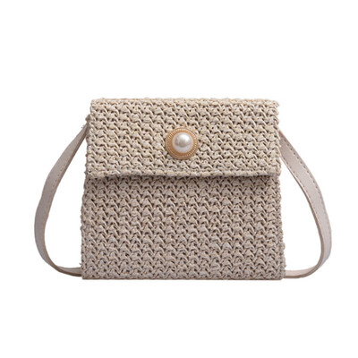 2019 Korean version of the trend of weaving handbags wild small square bag chain Messenger bag Vintage one-shoulder woven straw
2019 Korean version of the trend of weaving handbags wild small square bag chain Messenger bag Vintage one-shoulder woven straw