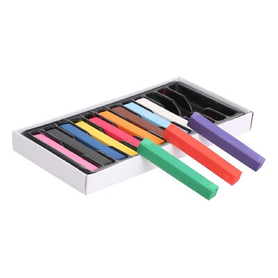 12 Colors Hair Chalk Hair Dye Temporary Hair Color Stick Non-toxic Salon DIY Hair Dyeing Tool
12 Colors Hair Chalk Hair Dye Temporary Hair Color Stick Non-toxic Salon DIY Hair Dyeing Tool