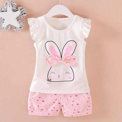 2Pcs Summer Clothing Set Stylish Baby Girls Cotton Clothes Set Cute Cartoon Rabbit T-shirtPants 1-5Y
2Pcs Summer Clothing Set Stylish Baby Girls Cotton Clothes Set Cute Cartoon Rabbit T-shirtPants 1-5Y
