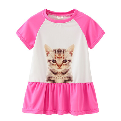 Summer Casual Baby Girls Short Sleeve Animal Cat Pattern Dress Kids Toddler Princess Sundress
Summer Casual Baby Girls Short Sleeve Animal Cat Pattern Dress Kids Toddler Princess Sundress
