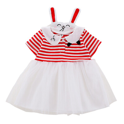 Summer Casual Baby Girls Short Sleeve Stripe Pattern Patchwork Mesh Dress Kids Dresses 0-24M
Summer Casual Baby Girls Short Sleeve Stripe Pattern Patchwork Mesh Dress Kids Dresses 0-24M