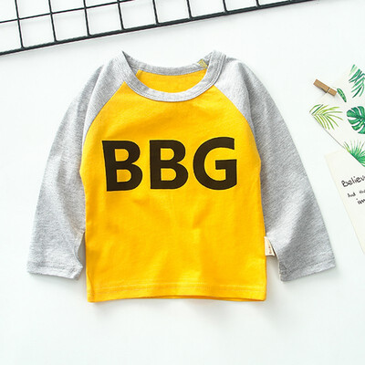 Spring Cotton Baby Boy Clothes Autumn Long Sleeve Baby Boy T-Shirt Top Letter Print Kids Boys Clothing Causal Style 1-6Y
Spring Cotton Baby Boy Clothes Autumn Long Sleeve Baby Boy T-Shirt Top Letter Print Kids Boys Clothing Causal Style 1-6Y