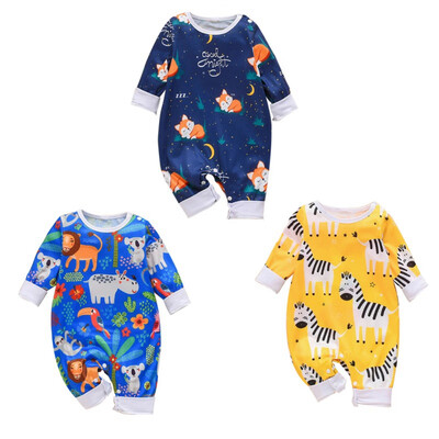 Autumn Infant Baby Boy Girl Casual Romper Infant Cartoon Animal Print Long Sleeve Children Jumpsuit Outfits
Autumn Infant Baby Boy Girl Casual Romper Infant Cartoon Animal Print Long Sleeve Children Jumpsuit Outfits