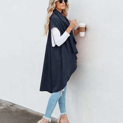 Fashion Women Blouses 2019 New Irregular Cardigan Solid Color Plus Size Sleeveless Long Casual Cardigan Womens Shirt Blue Gray
Fashion Women Blouses 2019 New Irregular Cardigan Solid Color Plus Size Sleeveless Long Casual Cardigan Womens Shirt Blue Gray