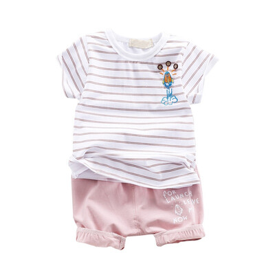 Cartoon striped girl clothes suit summer girl T-shirt fashion shorts baby boy girl clothes suit cotton sports suit
Cartoon striped girl clothes suit summer girl T-shirt fashion shorts baby boy girl clothes suit cotton sports suit