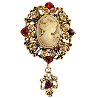 Vintage Cameo Brooch Pins Brooches for Women Rhinestones Brooch Flower Fashion Jewelry
Vintage Cameo Brooch Pins Brooches for Women Rhinestones Brooch Flower Fashion Jewelry