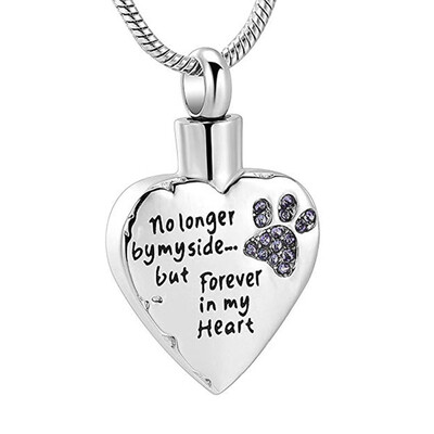 Pet ashes Necklace Heart-shaped Open Ashes Pendant 
Pet ashes Necklace Heart-shaped Open Ashes Pendant