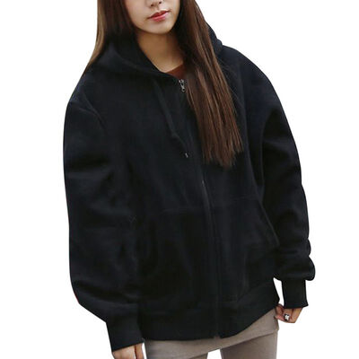 2018 Winter Fashion Womens Hoodies Sweatshirt Zipper Long Sleeves Solid Color Zipper Pockets Women Hoodies Sweatshirts
2018 Winter Fashion Womens Hoodies Sweatshirt Zipper Long Sleeves Solid Color Zipper Pockets Women Hoodies Sweatshirts