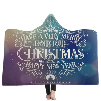 Merry Christmas Hooded Blanket Fleece Wearable Throw Blanket Christmas Gift New Year Gift Soft Warm Decoration Home Textile
Merry Christmas Hooded Blanket Fleece Wearable Throw Blanket Christmas Gift New Year Gift Soft Warm Decoration Home Textile