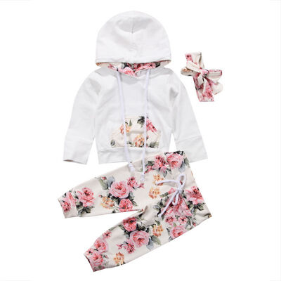 Fashion Newborn Clothes Set Baby Girls Hooded Tops ShirtLong PantsHeadband Outfits Tracksuit
Fashion Newborn Clothes Set Baby Girls Hooded Tops ShirtLong PantsHeadband Outfits Tracksuit
