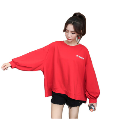 2018 Autumn Women Letter Print Thin Hoodies Round Neck Puff Sleeve Pullover Long Sleeve Fashion Casual Loose Sweatshirts
2018 Autumn Women Letter Print Thin Hoodies Round Neck Puff Sleeve Pullover Long Sleeve Fashion Casual Loose Sweatshirts