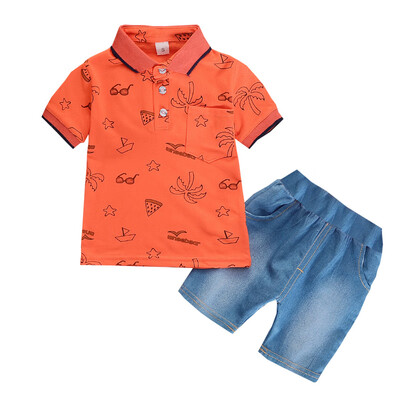 Summer Kids Clothes for Boys Clothes Short Sleeve Cartoon Print Tops Blouse T-shirtDenim Shorts Children Casual Sets
Summer Kids Clothes for Boys Clothes Short Sleeve Cartoon Print Tops Blouse T-shirtDenim Shorts Children Casual Sets