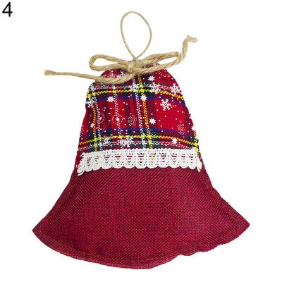 Christmas Stocking Bell Tree Mitten Star Ornament Decoration Hanging Pendant