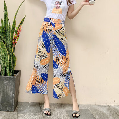 Womens Chiffon Fashion Leaf Print Shirt And Trousers Leg Set New Top Fashion Two Piece Set In Womens Set
Womens Chiffon Fashion Leaf Print Shirt And Trousers Leg Set New Top Fashion Two Piece Set In Womens Set