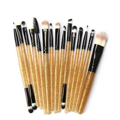 15Pcs Fashion Shining Handle Makeup Brushes Set Eyes Face Foundation Brush Powder Blush Make Up Brush pinceaux maquillage W1
15Pcs Fashion Shining Handle Makeup Brushes Set Eyes Face Foundation Brush Powder Blush Make Up Brush pinceaux maquillage W1