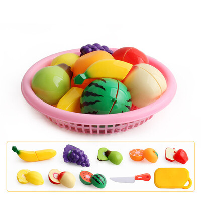 Siaonvr Cutting Fruit Vegetable Food Pretend Play Children Kid Educational Toy Set