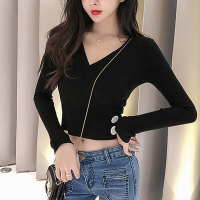 Sweater Women Autumn Winter Sweaters Solid Slim Long-Sleeved V Collar Slim Bottom Knit Pull Comfortable And Breathable Stylish
Sweater Women Autumn Winter Sweaters Solid Slim Long-Sleeved V Collar Slim Bottom Knit Pull Comfortable And Breathable Stylish