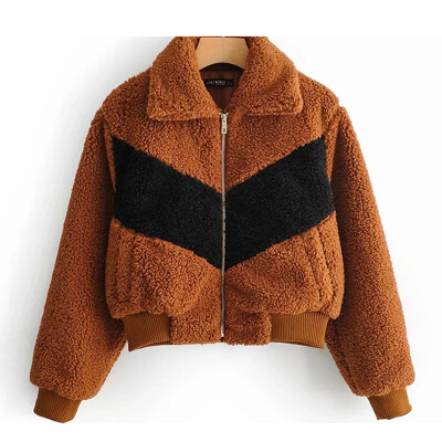 Tailored Women Winter Jacket Cardigan Zipper Patchwork Long Sleeve Pockets Outerwear
Tailored Women Winter Jacket Cardigan Zipper Patchwork Long Sleeve Pockets Outerwear