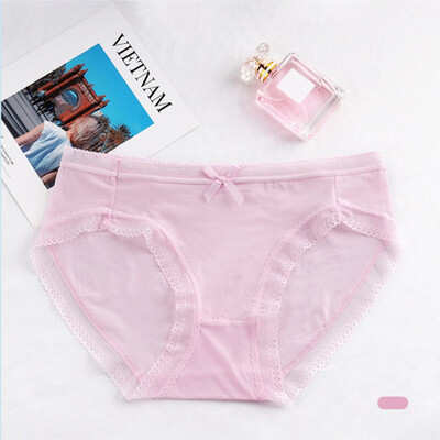 Women Thin Sexy Lace Decoration Briefs Panties Fashion Sweet Mid Rise Solid Color Fashion Trend Panties
Women Thin Sexy Lace Decoration Briefs Panties Fashion Sweet Mid Rise Solid Color Fashion Trend Panties