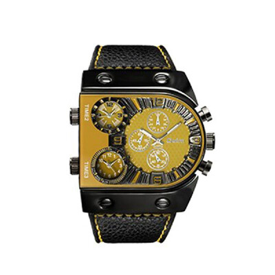OULM Men Three Time Zones Leather Band Quartz Watch Cool Big Dial Analog Wrist Watches
OULM Men Three Time Zones Leather Band Quartz Watch Cool Big Dial Analog Wrist Watches