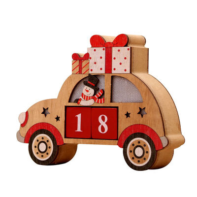 Wooden Light Up Christmas Advent Countdown Calendar Vehicle Design With Painted Blocks Holiday Home Ornament Decor Supplies
Wooden Light Up Christmas Advent Countdown Calendar Vehicle Design With Painted Blocks Holiday Home Ornament Decor Supplies