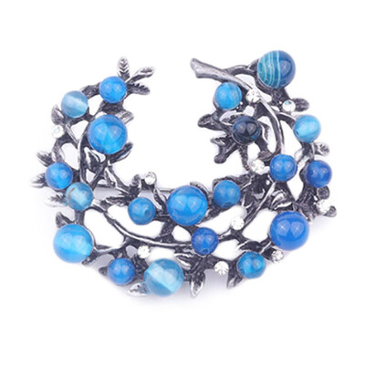 New Style Stone Bouquet Plant Leaf Brooches Vintage Women Brooch With Wedding Scarf Pins Up Fashion Jewelry
New Style Stone Bouquet Plant Leaf Brooches Vintage Women Brooch With Wedding Scarf Pins Up Fashion Jewelry