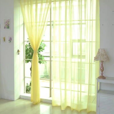 Gobestart 1 PCS Pure Color Tulle Door Window Curtain Drape Panel Sheer Scarf Valances
Gobestart 1 PCS Pure Color Tulle Door Window Curtain Drape Panel Sheer Scarf Valances