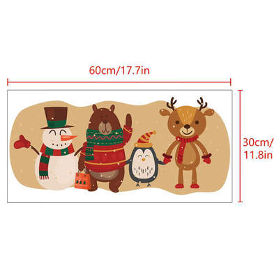 Cartoon Christmas Snowman Elk Wall Sticker Removable Window Door Glass Decal Self-Adhesive Stickers Kids Room Wall Decal
Cartoon Christmas Snowman Elk Wall Sticker Removable Window Door Glass Decal Self-Adhesive Stickers Kids Room Wall Decal