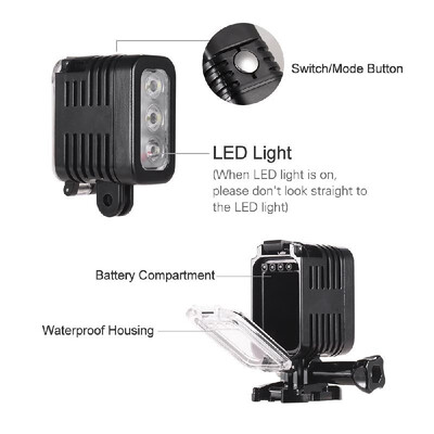 Waterproof LED Video Light Diving Light 5500-6000K 300Lux Underwater 30m Wide Angle Micro USB Charging for GoPro Hero 7 6 5 4 3 3
Waterproof LED Video Light Diving Light 5500-6000K 300Lux Underwater 30m Wide Angle Micro USB Charging for GoPro Hero 7 6 5 4 3 3