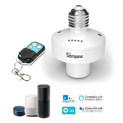 SONOFF SlampherR2 ITEAD WiFi Smart Light Bulb Holder 433MHz RF Wireless Lamp Holder Smart APP Control Voice Control Compatible wit
SONOFF SlampherR2 ITEAD WiFi Smart Light Bulb Holder 433MHz RF Wireless Lamp Holder Smart APP Control Voice Control Compatible wit