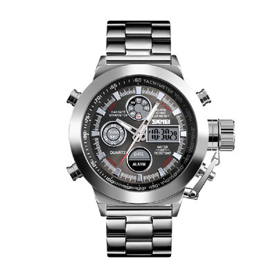 SKMEI 1515 Men Quartz Watch Professional 3ATM Water Resistant Double Display Double Movements GMT Time Multifunctional Luminous Di
SKMEI 1515 Men Quartz Watch Professional 3ATM Water Resistant Double Display Double Movements GMT Time Multifunctional Luminous Di