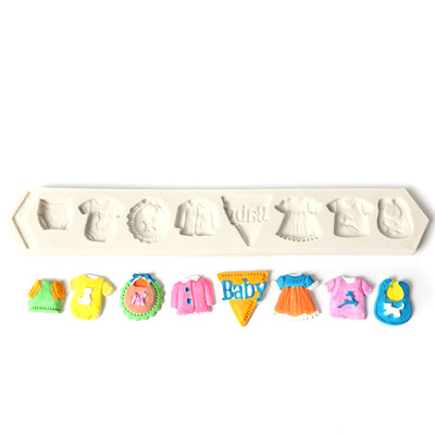 DIY Cake Baby Clothes Handmade Mold Chocolate Fondant Decorating Tool Silicone Baking Sugarcraft Gumpaste Molds
DIY Cake Baby Clothes Handmade Mold Chocolate Fondant Decorating Tool Silicone Baking Sugarcraft Gumpaste Molds
