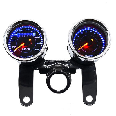 2-in-1 Motorcycle Odometer Speedometer Tachometer Speed Meter 12V Instrument Tool of Motorbike
2-in-1 Motorcycle Odometer Speedometer Tachometer Speed Meter 12V Instrument Tool of Motorbike