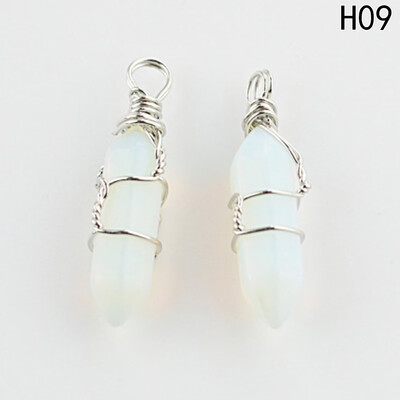 Natural Quartz Stone Pendant Healing Crystal Full Wire Wrap Gemstone Necklace for Women
Natural Quartz Stone Pendant Healing Crystal Full Wire Wrap Gemstone Necklace for Women