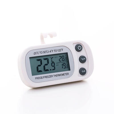 Digital Waterproof Refrigerator Freezer Room Thermometer MaxMin Record Function with Large LCD Display
Digital Waterproof Refrigerator Freezer Room Thermometer MaxMin Record Function with Large LCD Display