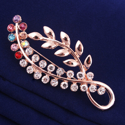 2019 New European Women Popular Fashion Exquisite Colorful Crystal Leaves Brooch Jewelry Gifts
2019 New European Women Popular Fashion Exquisite Colorful Crystal Leaves Brooch Jewelry Gifts