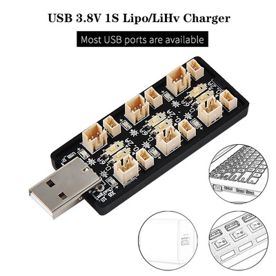 Siaonvr 6CH USB 38V 1S Lipo Battery Charging Adapter Board for RC Toy Model Batteries
Siaonvr 6CH USB 38V 1S Lipo Battery Charging Adapter Board for RC Toy Model Batteries