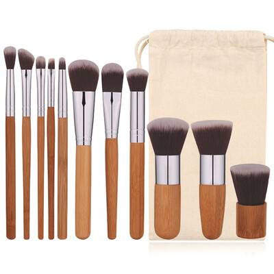 11 Pcs Bamboo Handle Makeup Brush Set Loose Powder Brush Foundation Blush Eyeshadow Concealer Brush Kit
11 Pcs Bamboo Handle Makeup Brush Set Loose Powder Brush Foundation Blush Eyeshadow Concealer Brush Kit