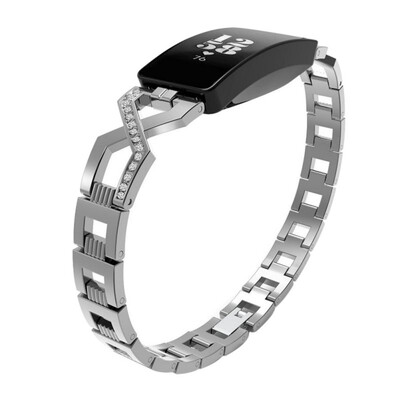 Wristband strap ForFitbit InspireInspire HR Metal Wristband Stainless Steel Diamond Cutout Cross Chain Strap Smart Accessories
Wristband strap ForFitbit InspireInspire HR Metal Wristband Stainless Steel Diamond Cutout Cross Chain Strap Smart Accessories