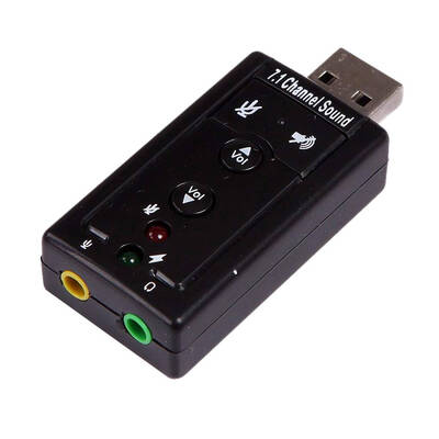 USB20 71 Channel Audio Sound Card Adapter 3D USB External Sound Card Audio Adapter Connector
USB20 71 Channel Audio Sound Card Adapter 3D USB External Sound Card Audio Adapter Connector