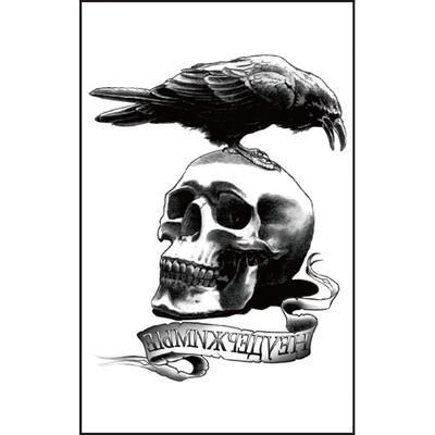 〖Follure〗Halloween Skeleton Tattoo Paste Waterproof Non-toxic Environmental Protection
