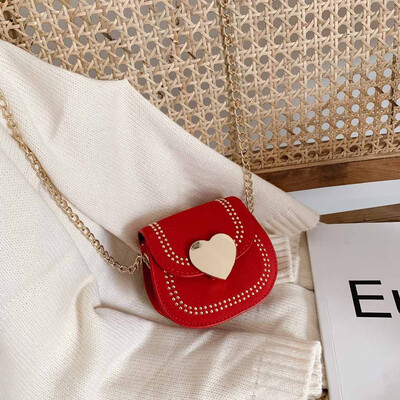 Tailored Women Heart Bag Girl Fashion Casual Shoulder Messenger Package Parent-Child Bag